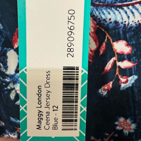 Maggy London Floral Ceena Dress Size 12 - Picture 4 of 6